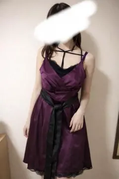パープル 紫　パーティドレス　ドレス　二次会　結婚式　ワインレッド　3Ｌ