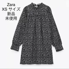 ZARA白黒チュニックワンピース XSサイズ
