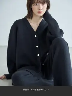 mailmada Ｖネックニットカーディガン　ブラック