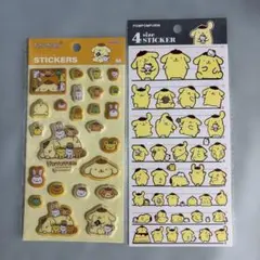 ポムポムプリン ぷっくりシール サンリオ 正規品 2種セット☆新作☆