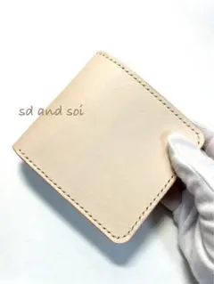 【試作品】　牛革の二つ折り財布
