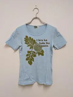 Hula Hawaii 半袖 Tシャツ ライトブルー Sサイズ　フラダンスのサムネイル
