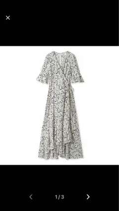 Fray i.d ヴィスコースプリントカシュクールワンピース