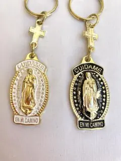 聖母マリア様　お守り　キーホルダー　ペア　メキシコ　グアダルーペ　新品