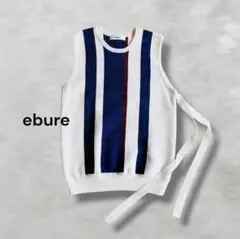 ebureエブール/ノースリーブニット /ストライプ柄のサムネイル