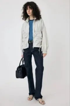 【moussy】MVS CENTER PRESS STRAIGHT