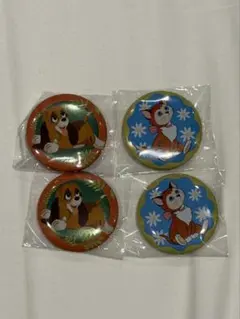 【ディズニー】カンバッジコレクション 4点セット ダイナ コッパー