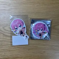 AMPTAK×COLORS ランダム缶バッジ ノベルティステッカー　けちゃ