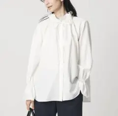 美品 ユナイテッドアローズ 24SS フリルカラー フレアスリーブ 