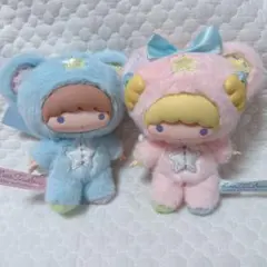 リトルツインスターズ 45周年 パフポフ ぬいぐるみ マスコット