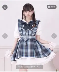 アクシーズ ポエティック シナモロール ワンピース 紺色 新品 タグ付き