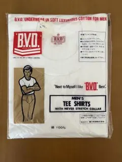 B.V.D. メンズ　半袖Ｔシャツ M 綿100% シミ汚れあり　昭和レトロのサムネイル