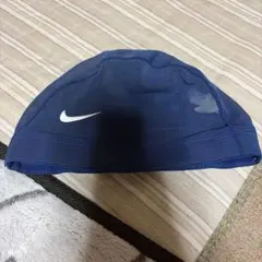 NIKE メッシュ スイムキャップ Lサイズ ネイビー