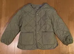 UNIQLOキッズ オリーブグリーン キルティングジャケット