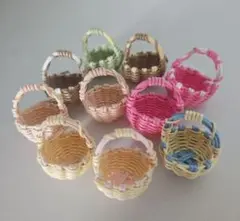 エコクラフト　ミニチュアかご