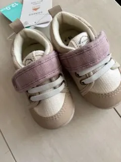 conoco ベビーシューズ 12.0cm ベージュ/ピンク