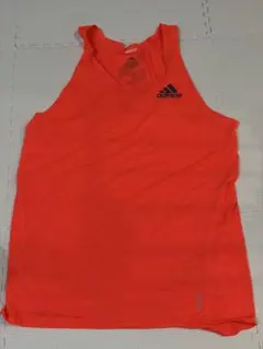 adidas ADIZERO ランニングタンクトップ オレンジ