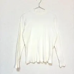 美品】ルトロワ フランス製 白モックネックセーター ウール100% サイズ 