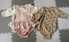 フリル付きロンパース・カバーオールセット