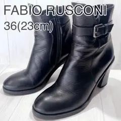 M.B.D.様 ファビオルスコーニ ショートブーツ サイドジップ レザー ベルト