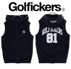 Golfickers メンズ ベスト L ブラック Golfickers メンズ ベスト L ブラック Golfickers メンズ ベスト