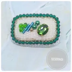 ビーズ刺繍ブローチ ブローチ