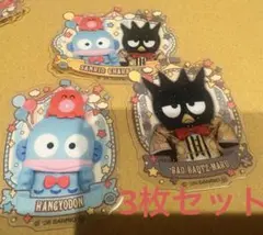 サンリオ　キラぷるステッカー　ハンギョドン　ばつ丸3枚セット