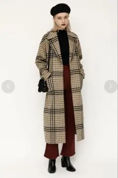 MACPHEE ヘリンボーンツイード オーバーサイズドコート 36 2022AW