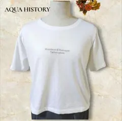 AQUAHISTORY 半袖 Tシャツ ホワイト Lサイズのサムネイル