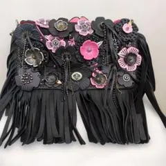 COACH ブラック ティーローズ ディンキー 花柄レザーショルダーバッグ 2026年最新】コーチ ティーローズ バッグの人気アイテム - メルカリ