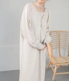 Bab レイヤード風 スウェット ワンピース