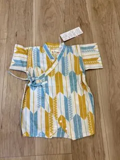 【新品タグ付】綿100%日本製甚平　サイズ80 男の子ベビー　ロンパース　浴衣