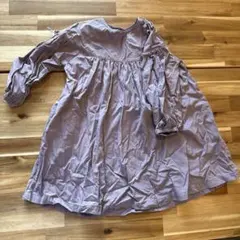 パープル 長袖ワンピースのサムネイル