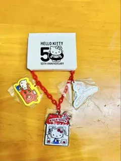 ハローキティ　バックチャーム 50周年デザイン