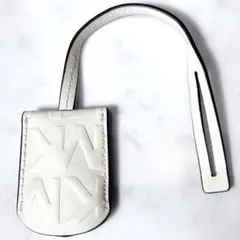極美品 マイケルコース バッグチャーム レザー MKロゴ ゴールド金具