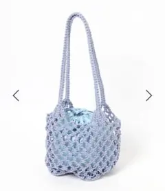 美品 LOWRYS FARM マクラメキンチャクツキトート