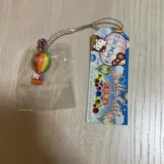 411 ハローキティ ストラップ 根付け ご当地 信州 りんご傘 - メルカリ