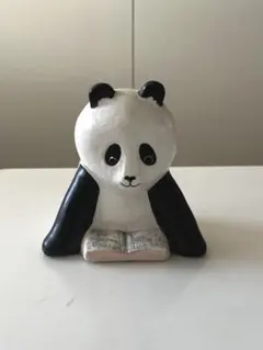 最後 非売品　未開封⭐︎リサラーソン　パンダ　陶器　yonda? リサラーソン パンダ 陶器 yonda? 新潮文庫 非売品