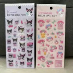 公式 ライセンスあり サンリオ クロミ マイメロ ラメ シール エポキシ 韓国