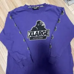 XLARGE 紫色 長袖トレーナー