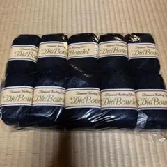 新品未使用 黒色 レトロ 毛糸 10セット 中細糸