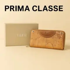 【箱付き】PRIMA CLASSE　長財布　レザー　ブラウン　K010