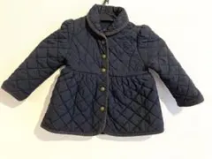 ラルフローレン　ネイビー キルティングアウター 24m