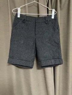 コムサイズム　M ショートパンツ　キュロット　千鳥格子　黒　グレーのサムネイル
