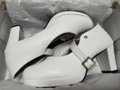 レディース ストラップパンプス ホワイト Mサイズ
