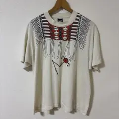 バーンズ オルテガ柄 半袖Tシャツ M メンズ 半袖シャツ プリントT 