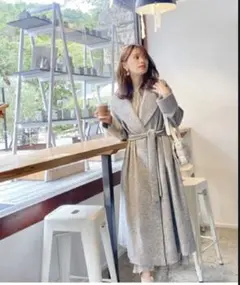 プロポーションボディドレッシング　ガウンスライバーコート