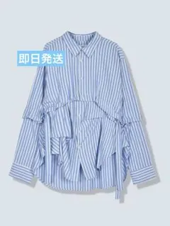 OMMO 2WAY TUCK LAYERED SHIRT 白 未使用品 - メルカリ