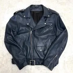 本革】type MA-1 レザージャケット ダークネイビー ALPHA - メルカリ