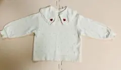 【cottoli】95㎝ 襟付きニットトップス